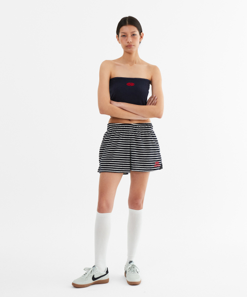 MENASOO（ミナス）の「MNS Terry Short Pants_Navy Stripe（その他パンツ・レディース・ネイビー×ホワイト・2/1）」の7枚目の写真