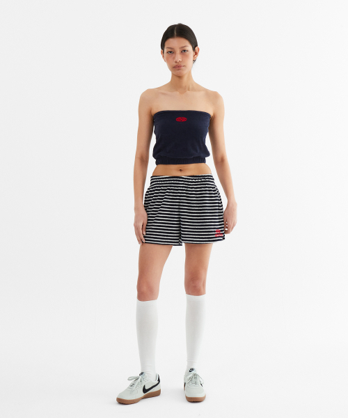 MENASOO（ミナス）の「MNS Terry Short Pants_Navy Stripe（その他パンツ・レディース・ネイビー×ホワイト・2/1）」の10枚目の写真