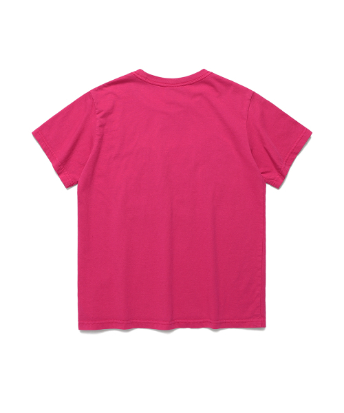 Cavish(カビシ)の「W RAWCUT APPLIQUE SS TEE PINK(CV2EMFT518A)(Tシャツ/カットソー・レディース・ピンク・FREE)」の2枚目の写真