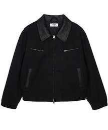 FDR（エフディーアール）の「Vintage Wash Trucker Quilting Jacket Black（デニムジャケット）」