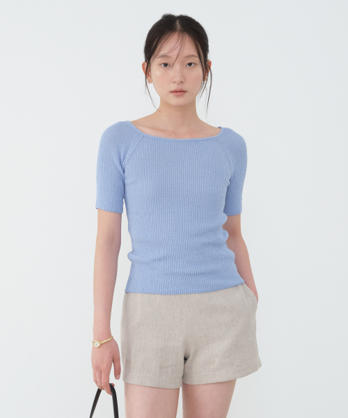 AARAN(アラン)の「リネンショートパンツ_ベージュ(その他パンツ・レディース・その他・SMALL/MEDIUM)」の1枚目の写真