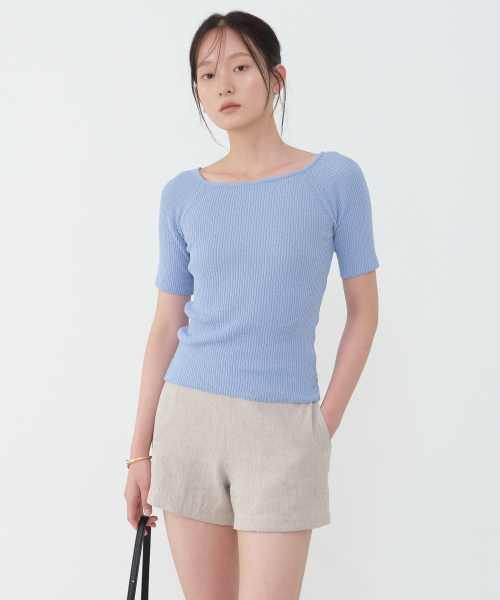 AARAN(アラン)の「リネンショートパンツ_ベージュ(その他パンツ・レディース・その他・SMALL/MEDIUM)」の2枚目の写真