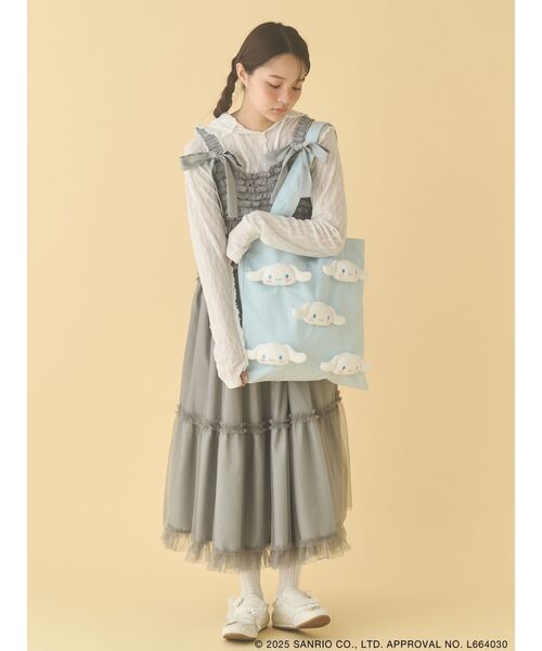 merry jenny（メリージェニー）の「もこもこシナモロールトート（トートバッグ・レディース・ライトブルー・FREE）」の2枚目の写真