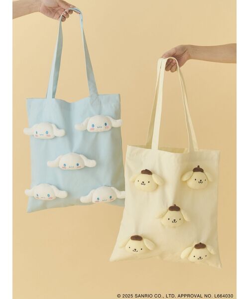 merry jenny（メリージェニー）の「もこもこシナモロールトート（トートバッグ・レディース・ライトブルー・FREE）」の5枚目の写真