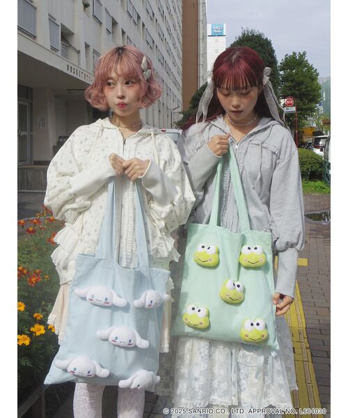 merry jenny（メリージェニー）の「もこもこシナモロールトート（トートバッグ・レディース・ライトブルー・FREE）」の9枚目の写真