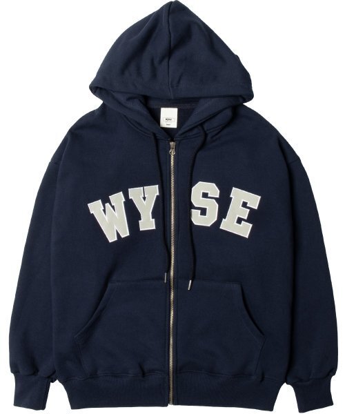 WYSE(ワイズ)の「カレッジフードジップアップVer2ネイビー(パーカー・レディース・その他・MEDIUM/SMALL/LARGE)」の1枚目の写真