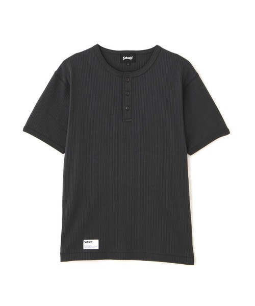 Schott(ショット)の「Schott/ショット/ARMY RIB HENLEY T-SHIRT/アーミーリブ ヘンリー Tシャツ(Tシャツ/カットソー・メンズ・チャコールグレー/ナチュラル/ブルーグレー・M/L/XL/2XL)」の14枚目の写真