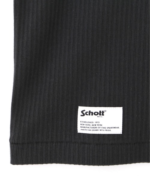 Schott(ショット)の「Schott/ショット/ARMY RIB HENLEY T-SHIRT/アーミーリブ ヘンリー Tシャツ(Tシャツ/カットソー・メンズ・チャコールグレー/ナチュラル/ブルーグレー・M/L/XL/2XL)」の21枚目の写真