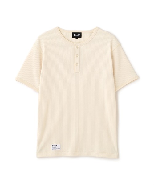 Schott(ショット)の「Schott/ショット/ARMY RIB HENLEY T-SHIRT/アーミーリブ ヘンリー Tシャツ(Tシャツ/カットソー・メンズ・チャコールグレー/ナチュラル/ブルーグレー・M/L/XL/2XL)」の16枚目の写真