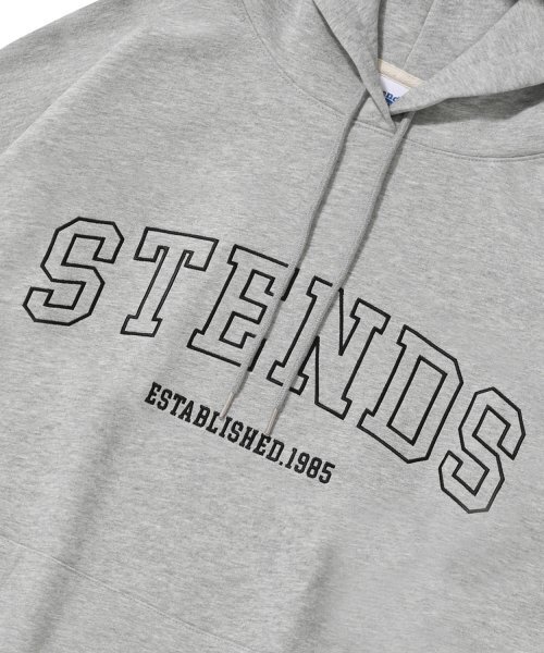 STENDS（ステンズ）の「[M~4XL] オリジナルストロークロゴフードパーカー_グレー（パーカー・レディース・その他・XX-LARGE/XXX-LARGE/LARGE/MEDIUM/X-LARGE/XXXX-LARGE）」の5枚目の写真