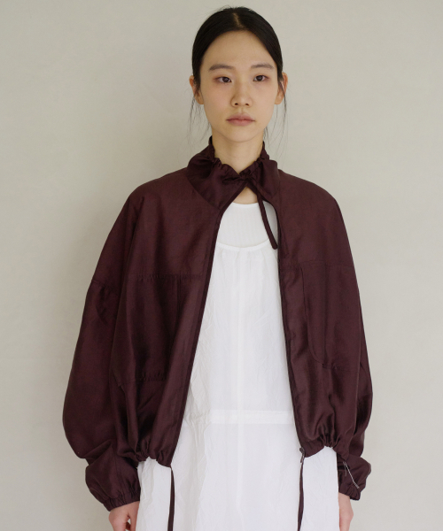 CHAMASPORTSLAB(チャマ スポーツラボ)の「CSL_Oganza Jacket_Chocolate Plum(ナイロンジャケット・レディース・その他・FREE)」の3枚目の写真