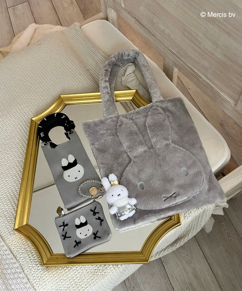 MIIA（ミーア）の「miffy 2wayリボンニットバッグ（ショルダーバッグ・レディース・ブラック/ピンク/オフホワイト/ブルー・FREE）」の15枚目の写真