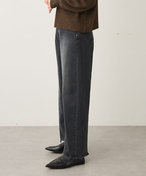 CRAFT STANDARD BOUTIQUE（クラフトスタンダードブティック）の「裏起毛デニムワイドストレートパンツ（デニムパンツ・レディース・インディゴブルー/ブラック・M/L）」の10枚目の写真