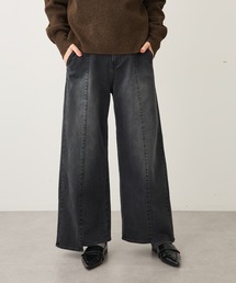 CRAFT STANDARD BOUTIQUE | 裏起毛デニムワイドストレートパンツ(デニムパンツ)