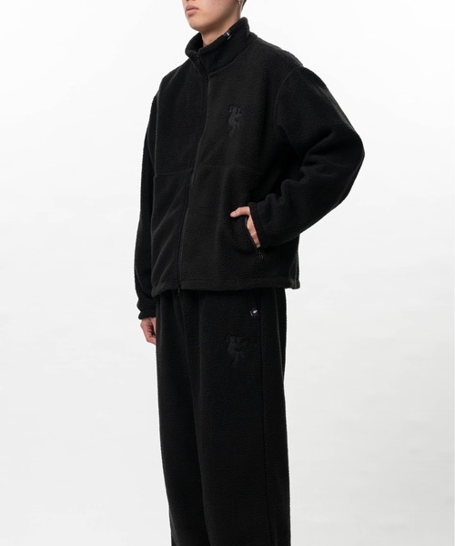Mendrill(メンドリル)の「Mendrill Fleece Jacket(その他アウター・メンズ・ダークグリーン/ブラック・M/L/S)」の5枚目の写真