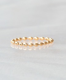 NOIR DE POUPEE（ノワールドプーペ）の「【WEB限定】K18vermeil チェーンリング オーバル（リング）」