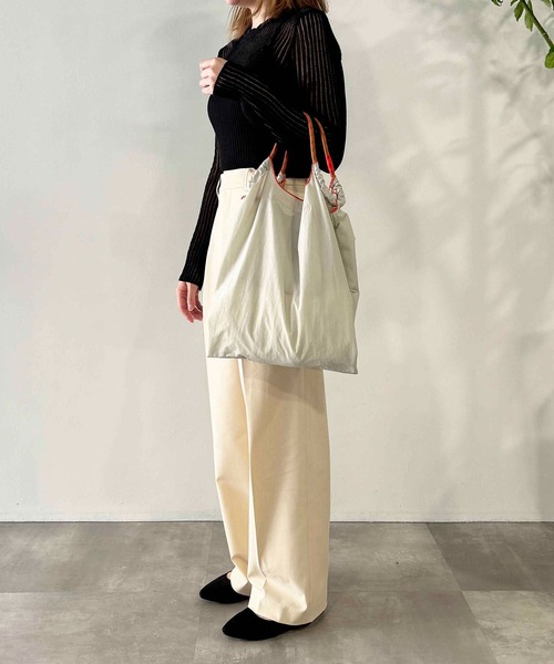 PICCIN（ピッチン）の「[Ball&Chain]shopping bag- C.CAGE M TURQUOISE（エコバッグ/サブバッグ・レディース・ブルー・FREE）」の10枚目の写真