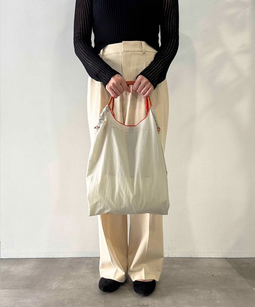 PICCIN（ピッチン）の「[Ball&Chain]shopping bag- C.CAGE M TURQUOISE（エコバッグ/サブバッグ・レディース・ブルー・FREE）」の11枚目の写真