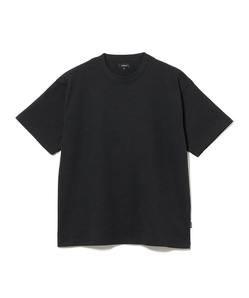 BEAMS(ビームス)の「ストレッチ ワッフル Tシャツ【リラックスフィット】(Tシャツ/カットソー・メンズ・オリーブ/ブラック/チャコールグレー/ホワイト・M/XL/S/L)」の3枚目の写真