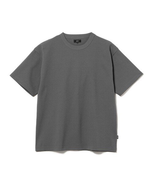BEAMS(ビームス)の「ストレッチ ワッフル Tシャツ【リラックスフィット】(Tシャツ/カットソー・メンズ・オリーブ/ブラック/チャコールグレー/ホワイト・M/XL/S/L)」の8枚目の写真