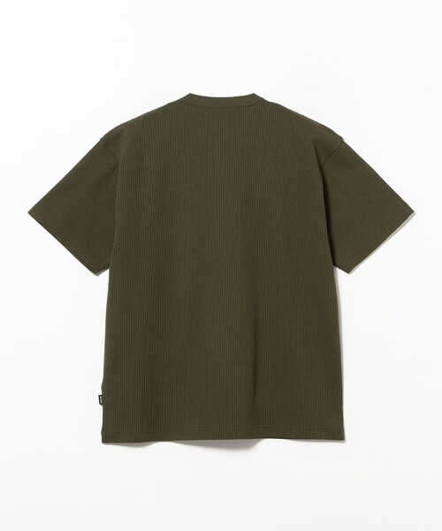 BEAMS(ビームス)の「ストレッチ ワッフル Tシャツ【リラックスフィット】(Tシャツ/カットソー・メンズ・オリーブ/ブラック/チャコールグレー/ホワイト・M/XL/S/L)」の19枚目の写真