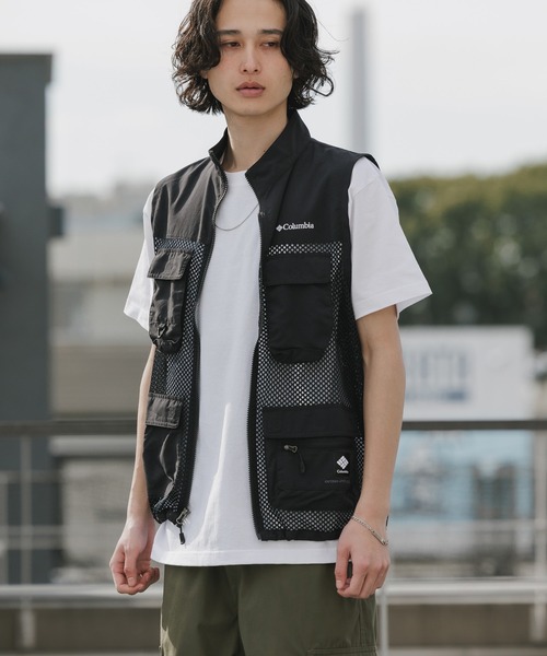 Columbia（コロンビア）の「Columbia/コロンビア Sugar Brook Ⅱ Vest オムニウィック メッシュ フィッシングベスト 2026年 夏 夏服 秋服（ベスト・メンズ・ブラック・M/L/XL）」の18枚目の写真