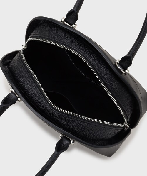 UNTITLED（アンタイトル）の「スプリットレザーラウンドボストンバッグ（ボストンバッグ・レディース・ベージュ/ピンク系/ブラック・99）」の9枚目の写真