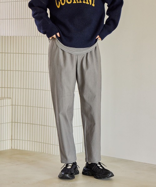 studio CLIP（スタディオクリップ）の「イージーあったかテーパードパンツ[プチ・プラスサイズあり]（その他パンツ・レディース・ブラック/アイボリー/グレー/モカ・LARGE/XXX-LARGE/XX-LARGE/MEDIUM/SMALL/PF/X-LARGE）」の6枚目の写真