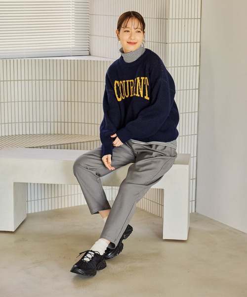 studio CLIP（スタディオクリップ）の「イージーあったかテーパードパンツ[プチ・プラスサイズあり]（その他パンツ・レディース・ブラック/アイボリー/グレー/モカ・LARGE/XXX-LARGE/XX-LARGE/MEDIUM/SMALL/PF/X-LARGE）」の7枚目の写真