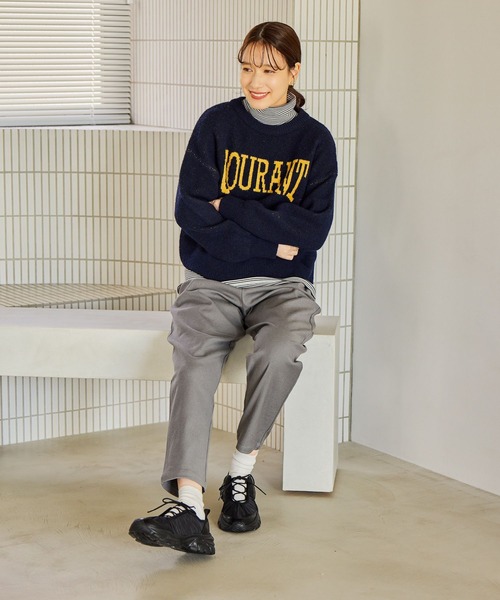 studio CLIP（スタディオクリップ）の「イージーあったかテーパードパンツ[プチ・プラスサイズあり]（その他パンツ・レディース・ブラック/アイボリー/グレー/モカ・LARGE/XXX-LARGE/XX-LARGE/MEDIUM/SMALL/PF/X-LARGE）」の8枚目の写真