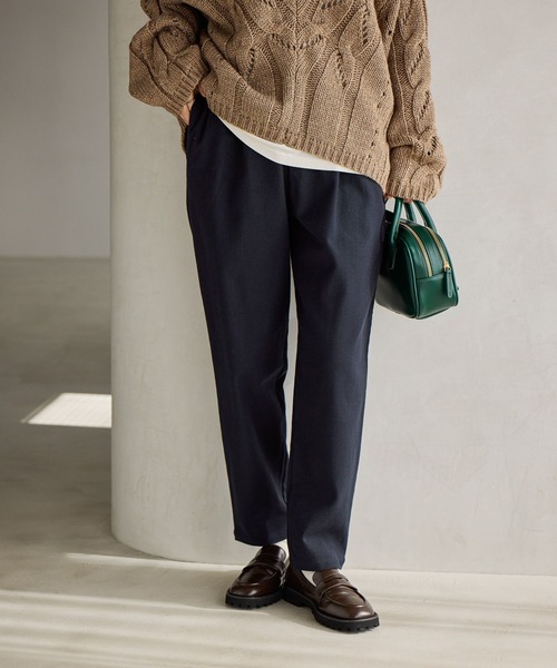 studio CLIP（スタディオクリップ）の「イージーあったかテーパードパンツ[プチ・プラスサイズあり]（その他パンツ・レディース・ブラック/アイボリー/グレー/モカ・LARGE/XXX-LARGE/XX-LARGE/MEDIUM/SMALL/PF/X-LARGE）」の17枚目の写真