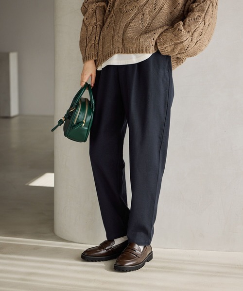 studio CLIP（スタディオクリップ）の「イージーあったかテーパードパンツ[プチ・プラスサイズあり]（その他パンツ・レディース・ブラック/アイボリー/グレー/モカ・LARGE/XXX-LARGE/XX-LARGE/MEDIUM/SMALL/PF/X-LARGE）」の18枚目の写真