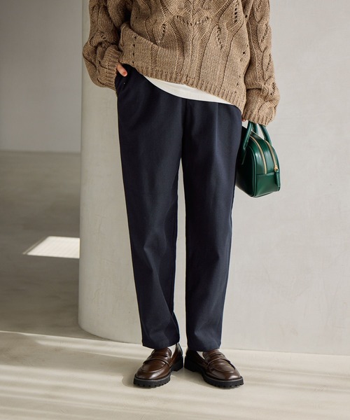 studio CLIP（スタディオクリップ）の「イージーあったかテーパードパンツ[プチ・プラスサイズあり]（その他パンツ・レディース・ブラック/アイボリー/グレー/モカ・LARGE/XXX-LARGE/XX-LARGE/MEDIUM/SMALL/PF/X-LARGE）」の19枚目の写真