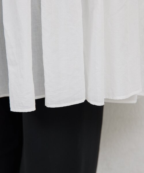 GALLARDAGALANTE（ガリャルダガランテ）の「【2026SS Debut】【Dhritië】【手洗い可】タックチュニック（シャツ/ブラウス・レディース・オフホワイト/ブラック/レッド・FREE）」の18枚目の写真