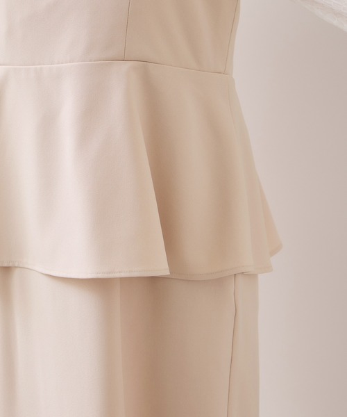 VIS（ビス）の「【WEB限定】美easyコンフォートツイルペプラム切替キャミワンピース/イージーケア・UVケア（ワンピース・レディース・ベージュ/ネイビー/グレー・FREE）」の17枚目の写真
