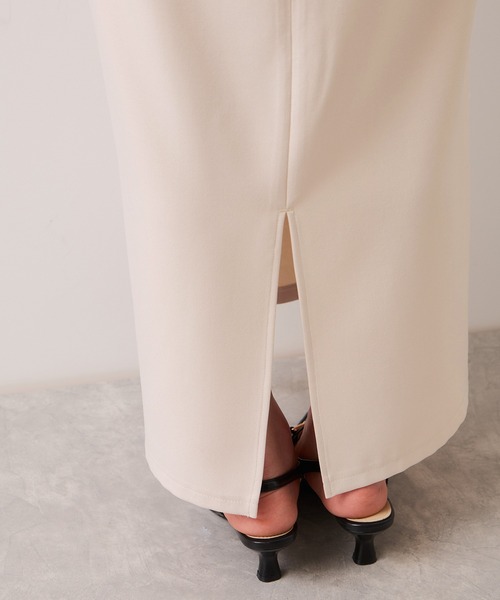 VIS（ビス）の「【WEB限定】美easyコンフォートツイルペプラム切替キャミワンピース/イージーケア・UVケア（ワンピース・レディース・ベージュ/ネイビー/グレー・FREE）」の11枚目の写真