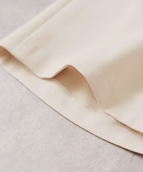 VIS（ビス）の「【WEB限定】美easyコンフォートツイルペプラム切替キャミワンピース/イージーケア・UVケア（ワンピース・レディース・ベージュ/ネイビー/グレー・FREE）」の4枚目の写真