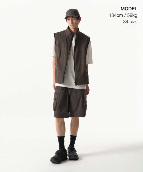 MUSINSA STANDARD（ムシンサスタンダード）の「[シティレジャー] ワイドベルト付きデタッチャブルカーゴパンツ [マッドグレー]（スウェットパンツ・メンズ・その他・30/32/34/36/29/28/27/26/42/40/38/33/31）」の3枚目の写真