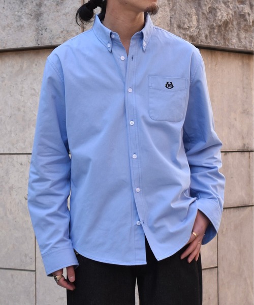 Noen(ノエン)の「オックスフォードBDシャツ(シャツ/ブラウス・メンズ・ホワイト/ブルー・LARGE/MEDIUM)」の2枚目の写真