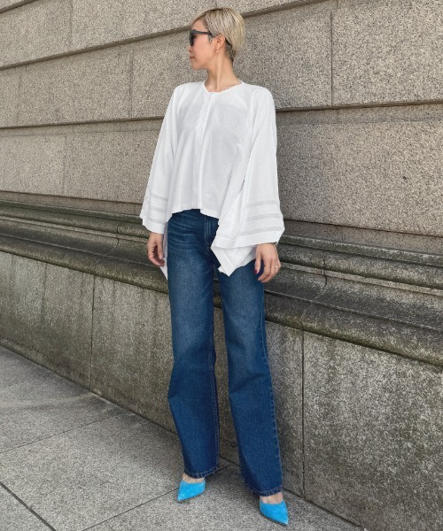 JENNE(ジェンヌ)の「マルチウェイニットケープ(その他トップス・レディース・ブラック/ホワイト・SMALL/MEDIUM/LARGE)」の16枚目の写真