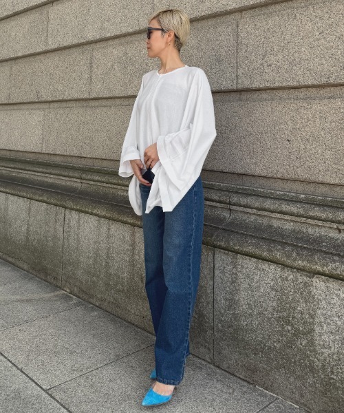JENNE(ジェンヌ)の「マルチウェイニットケープ(その他トップス・レディース・ブラック/ホワイト・SMALL/MEDIUM/LARGE)」の21枚目の写真