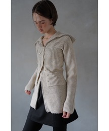 TRUNC | Zip Up Tunic Knit / ジップアップチュニックニット(ニット/セーター)