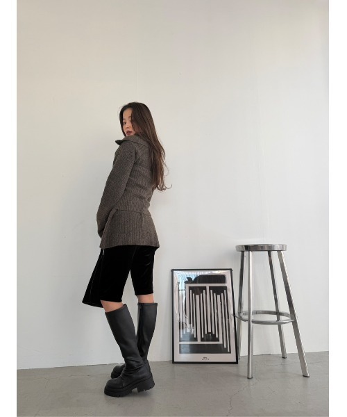 TRUNC(トランクエイティーエイト)の「Zip Up Tunic Knit / ジップアップチュニックニット(ニット/セーター・レディース・ベージュ/ブラウン・FREE)」の19枚目の写真