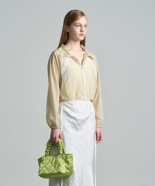 320SHOWROOM(320ショールーム)の「See-through Mesh Windbreaker Beige(ナイロンジャケット・レディース・その他・FREE)」の2枚目の写真