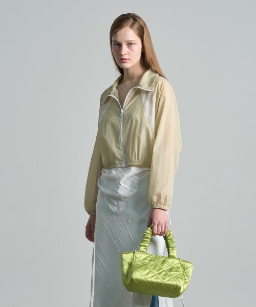 320SHOWROOM(320ショールーム)の「See-through Mesh Windbreaker Beige(ナイロンジャケット・レディース・その他・FREE)」の3枚目の写真