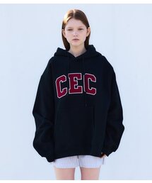chancechance（チャンスチャンス）の「CEC ARCH LOGO フードパーカー（ブラック/裏起毛）（パーカー）」