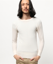 【JEMORGAN】ワッフル長袖クルーネックTシャツ