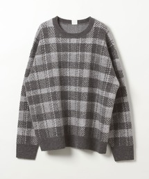 AMERICAN RAG CIE | 【AMERICAN RAG CIE】チェックジャガードニット（MEN)(ニット/セーター)