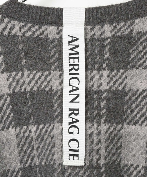 AMERICAN RAG CIE(アメリカンラグシー)の「【AMERICAN RAG CIE】チェックジャガードニット(MEN)(ニット/セーター・メンズ・グレー/ベージュ・LARGE/MEDIUM)」の9枚目の写真