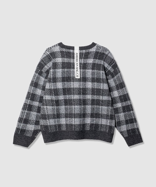 AMERICAN RAG CIE(アメリカンラグシー)の「【AMERICAN RAG CIE】チェックジャガードニット(MEN)(ニット/セーター・メンズ・ベージュ/グレー・LARGE/MEDIUM)」の12枚目の写真